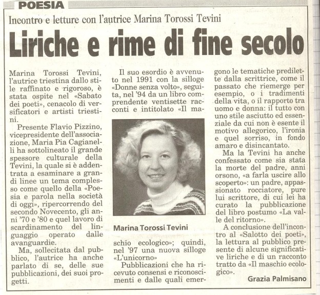 Liriche e rime di fine secolo